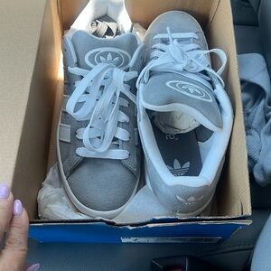 Adidas grey campus sneakers